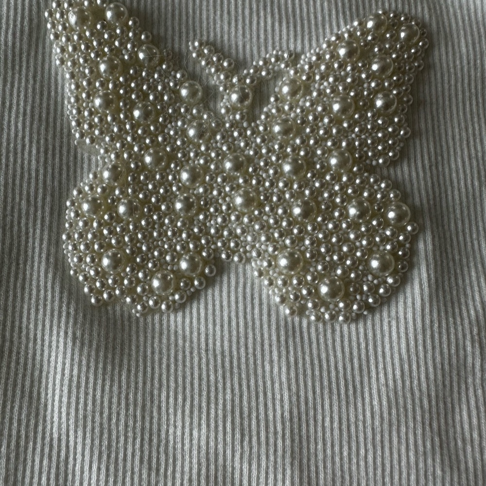 Stylish Kids' Shirt with Pearl Butterfly